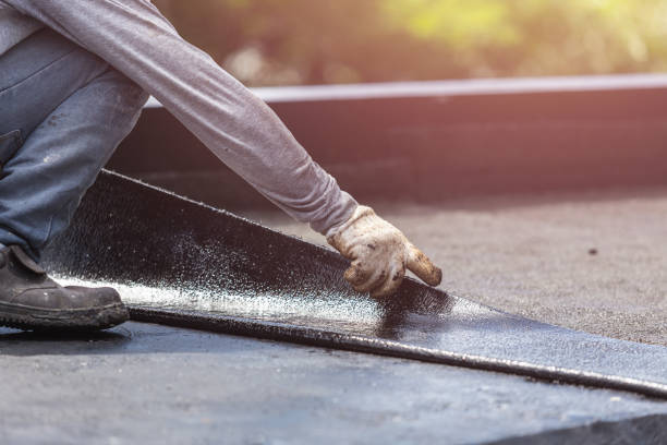 Professional Exterior Waterproofing technician working in Hazlet, NJ